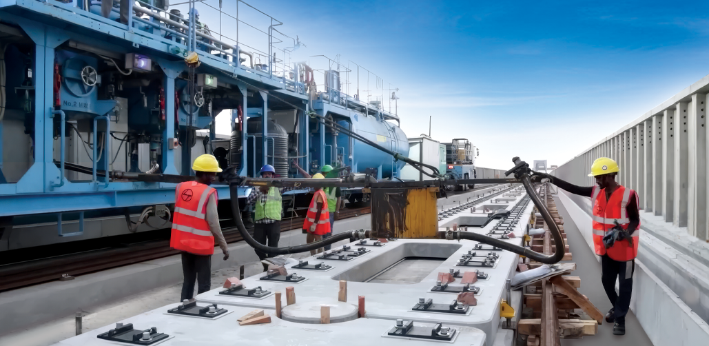 Shinkansen J Slab Track System - Mechanised Construction at Mumbai Ahmedabad High Speed Rail MAHSR2