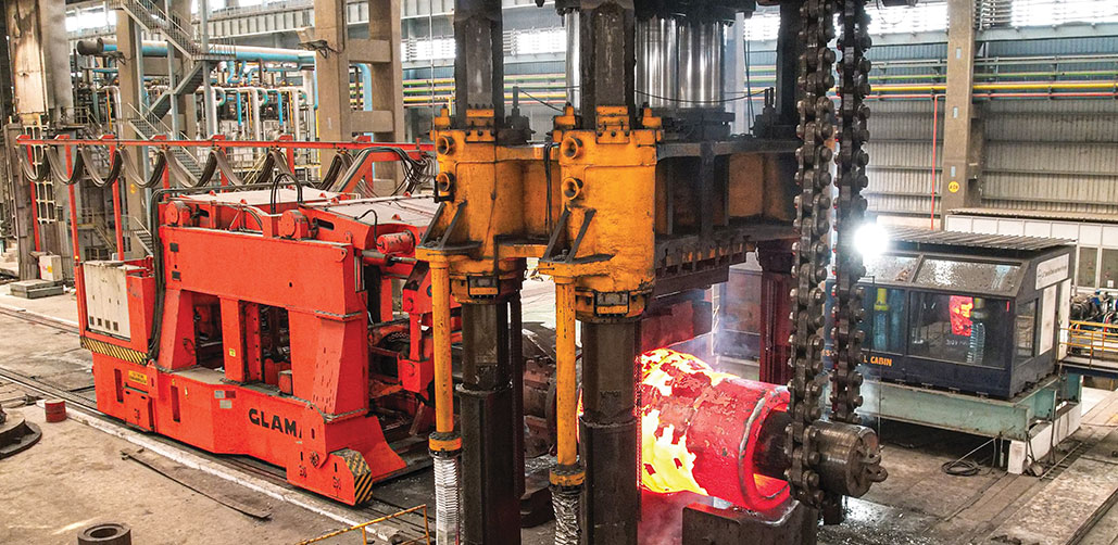 Steel making and forging facility at Hazira, Gujarat